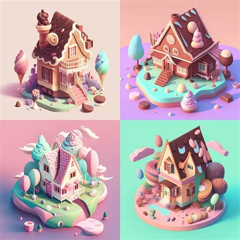 Madni Aghadi on Twitter: "2. A fancy candy house Prompt: A fancy candy ...