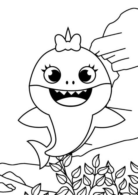 Baby Shark Coloring Pages Baby Shark Coloring Pages 50 Printable ...