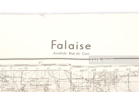 German Army map, « FALAISE » - Lux Military Antiques