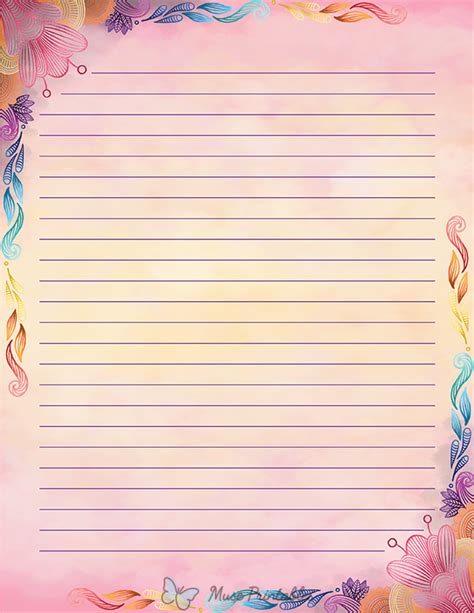 Stationery Paper With Lines