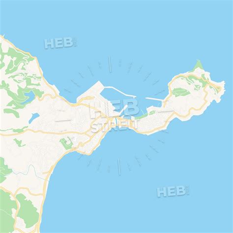 Ceuta, Spain Vector Map - Classic Colors - HEBSTREITS | Map vector, Map ...