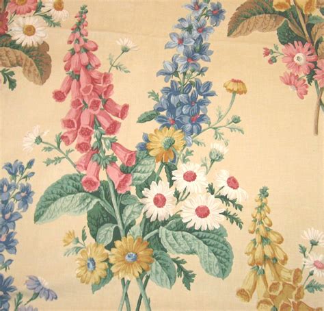 Vintage floral fabric ~ Sanderson - a photo on Flickriver