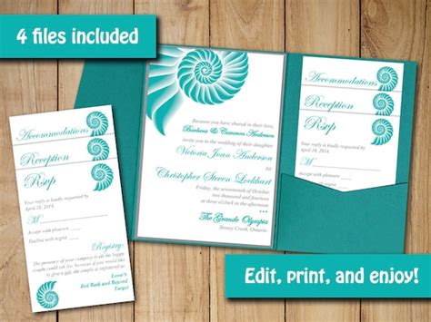 4 Fold Invitation Template Word