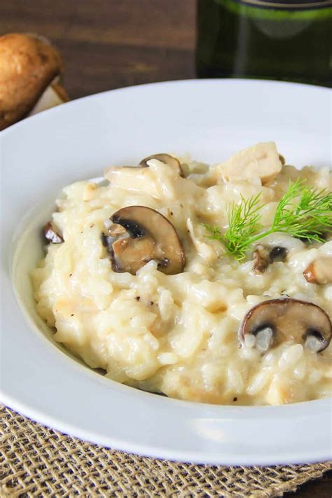 Chicken Risotto with Mushrooms - Simply Home Cooked