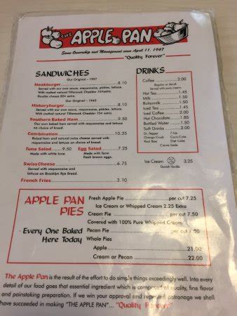 Apple Pan, Los Angeles - Westside - Menu, Prices & Restaurant Reviews - TripAdvisor