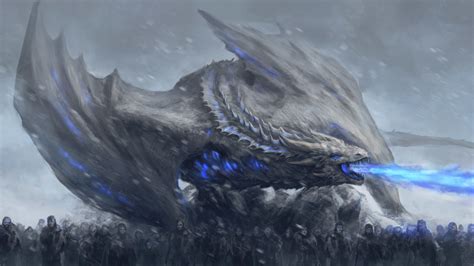 1920x1080 Resolution White Walkers Dragon Game Of Thrones 1080P Laptop Full HD Wallpaper ...