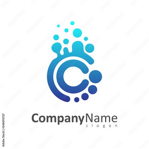 letter c and c with bubble shape logo design template, cc logo Stock Vector | Adobe Stock