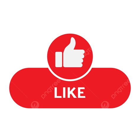 Like Icon Button Social Media, Like, Social Media, Channel PNG and ...