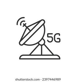 5g Antenna Icon Line Design 5g Stock Vector (Royalty Free) 2397446989 ...