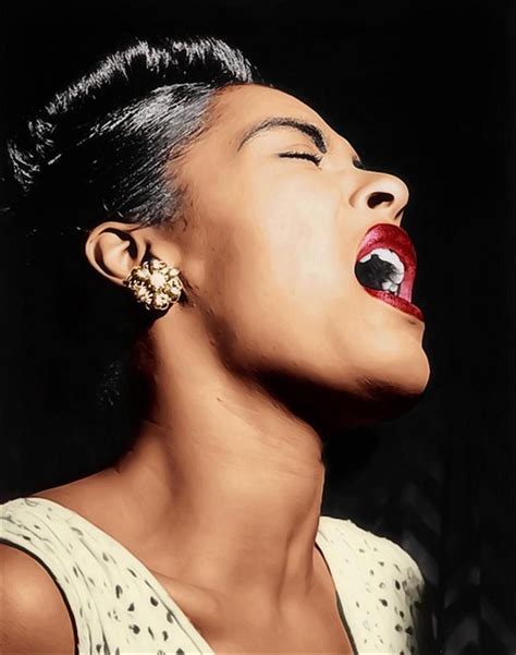 Lady Sings the Blues ~ By Billie Holiday, a colourized image from an original black & white ...