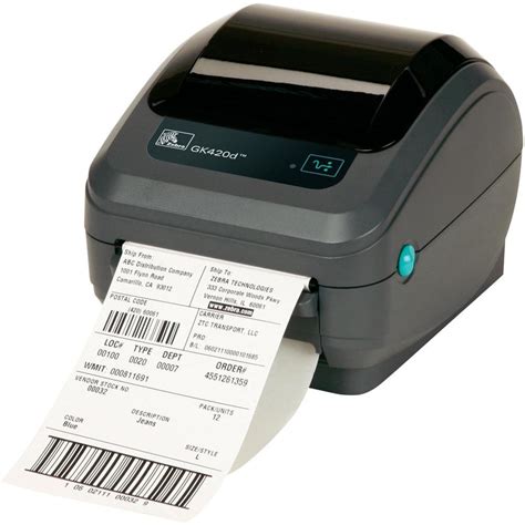 Zebra GK420t Bluetooth Thermal Transfer Label Printer