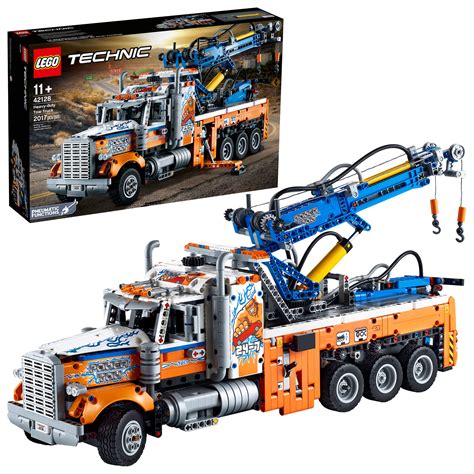 Buy LEGO Technic Heavy-Duty Tow Truck 42128 with Crane Toy Model Building Set, Engineering for ...