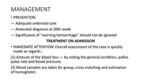 Antepartum haemorrhage