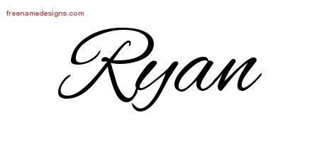 Ryan In Cursive