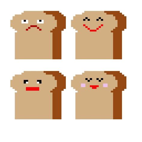 emotion face bread on white background 45895257 Vector Art at Vecteezy