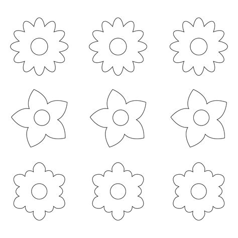 Downloadable Free Printable Paper Flower Templates - Free Printable Paper