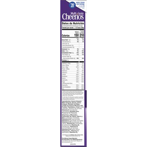 Multigrain Cheerios Nutrition Facts