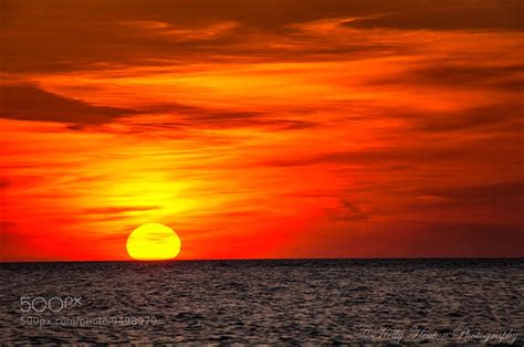 Photograph Orange Red Sunset by Kelly Heaton on 500px