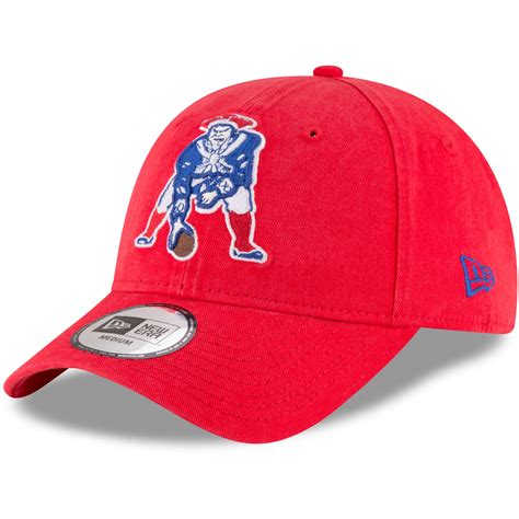 New Era New England Patriots Red Throwback Logo Legacy Relaxed 49FORTY ...