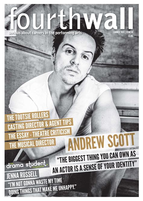 Actor Andrew Scott features in this month's Fourthwall magazine ...