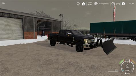 Ford f250 snow plow v1.0 - FS19 mod - FS19.net