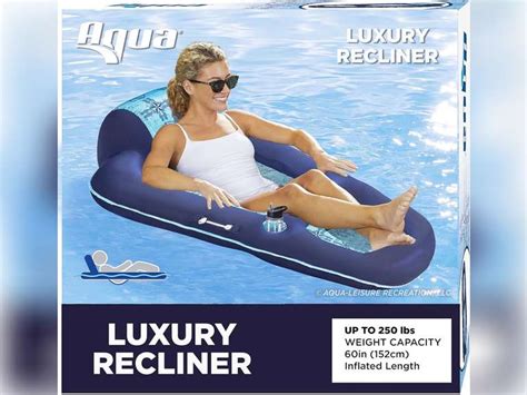 Aqua Luxury Water Pool Lounge – Extra Large – Inflatable Pool Floats ...