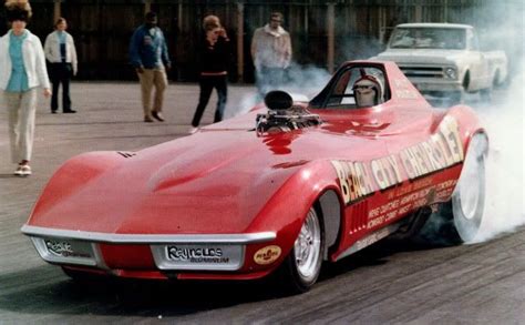 The Beach City Chevrolet Corvette Funny Car burnout at OCIR | Car humor ...