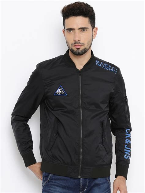 Buy Jack & Jones Black Jacket - Jackets for Men 1595832 | Myntra