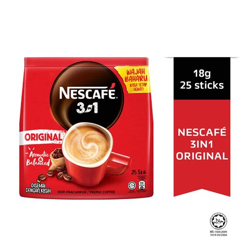 NESCAFE 3in1 Original Stickpack (25x18g) - Premium Coffee, Instant ...