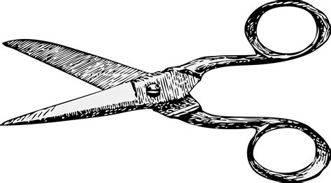 scissors black white line | Clipart Panda - Free Clipart Images