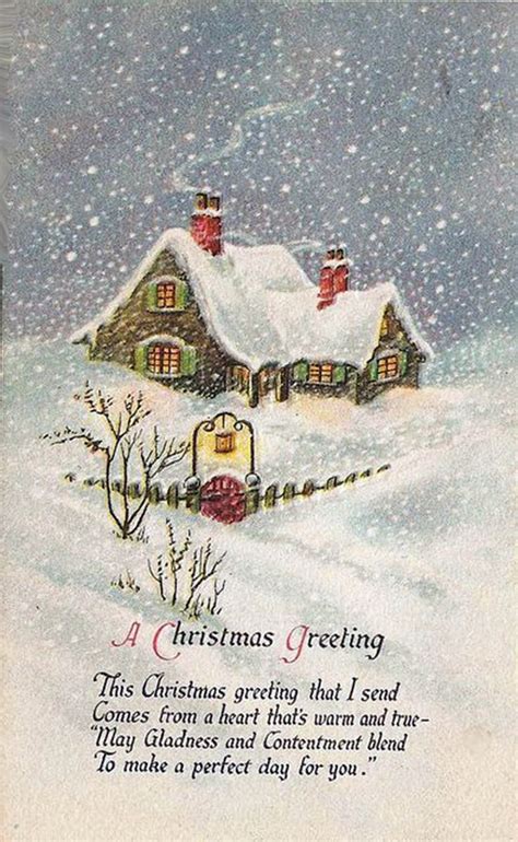 Charming card from the 1920's. | Vintage christmas cards, Christmas ...