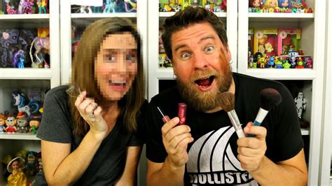 Husband Does Wifes Makeup Challenge - YouTube