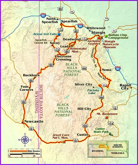 Spearfish Canyon Ride Map Map : Resume Examples