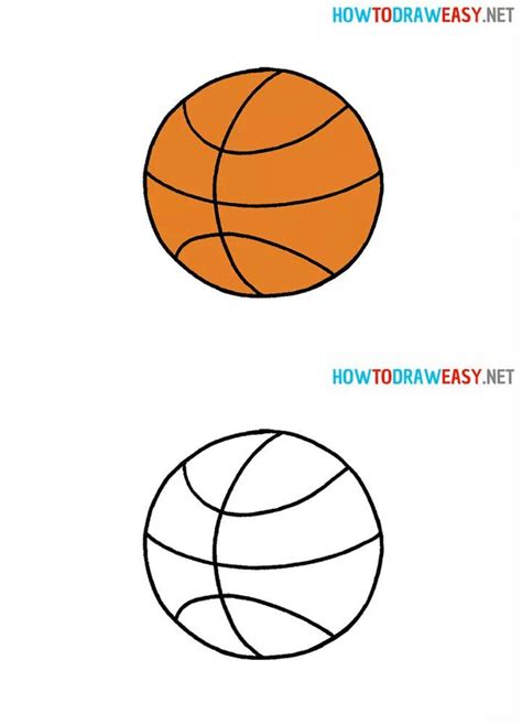 25 Easy Basketball Drawing Ideas - How to Draw a Basketball