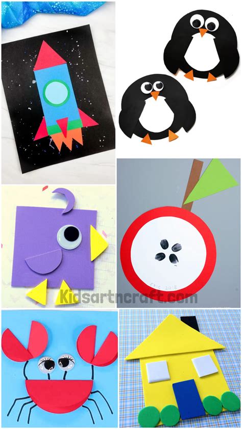 Shape Craft Ideas for Kids - Kids Art & Craft