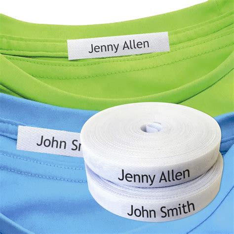 Buy 100 Iron-on Fabric Labels for Clothing, Customized Name Tags for ...