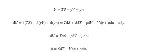 The Euler Equation and the Gibbs-Duhem Equation - Journey with thermodynamics