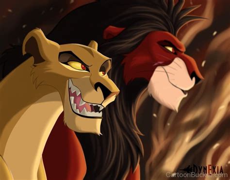 Zira And Scar Looking Happy