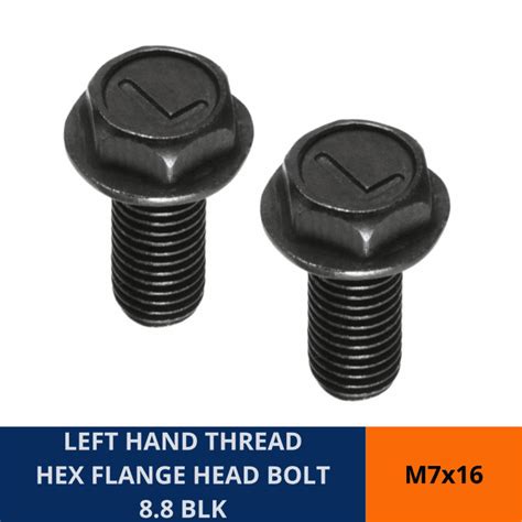 Left Hand Thread High Tensile Hex Flange Head Bolt - Gold Coast Bolt In ...