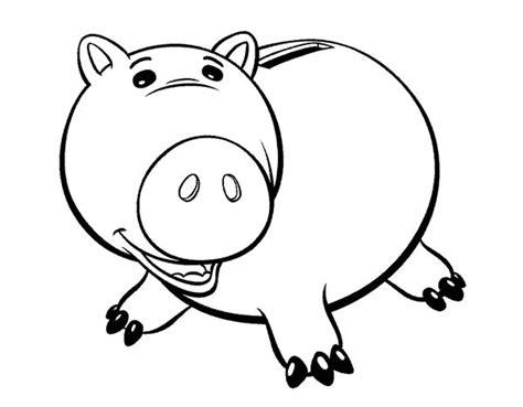 Meet Hamm The Pig In Toy Story Coloring Page - Download & Print Online ...