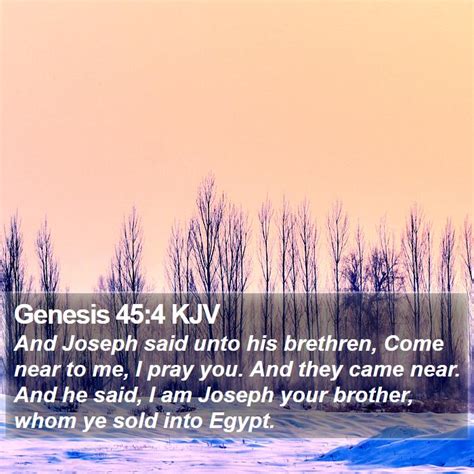 Genesis 45:4 KJV Bible Verse Images