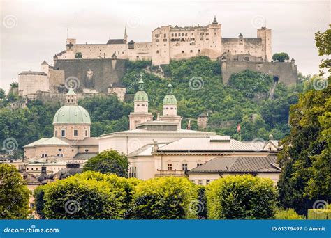 Salzburg City Landmarks in Austria Stock Image - Image of fortress, attraction: 61379497