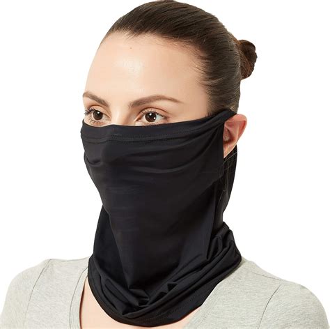 WXXM Mens Face Mask Cover Ear Loops Neck Gaiter Bandanas Sun Protection Headwear Face Balaclava ...