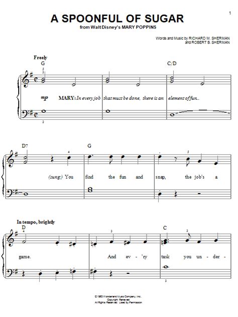 A Spoonful Of Sugar | Sheet Music Direct