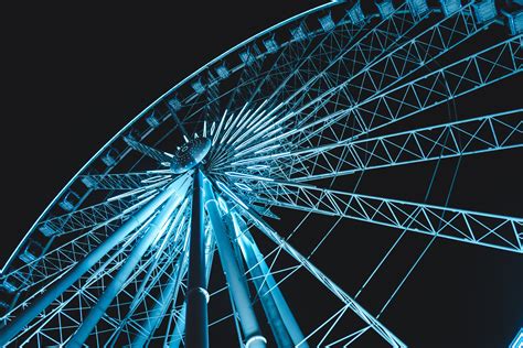 Ferris wheel, Ferris wheel, Night, Light HD wallpaper | Wallpaper Flare