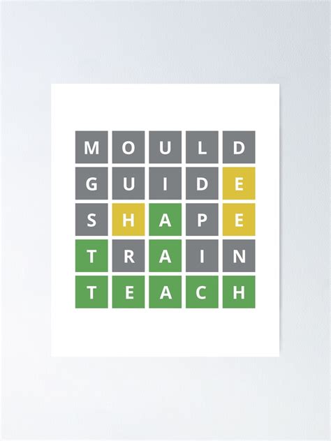 "Teacher Wordle Teaching Teachers Day Wordle Word Puzzle" Poster for ...