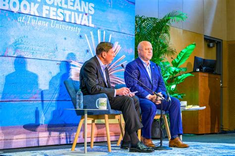 David Petraeus and Mitch Landrieu at the 2024 New Orleans Book Festival Editorial Image - Image ...