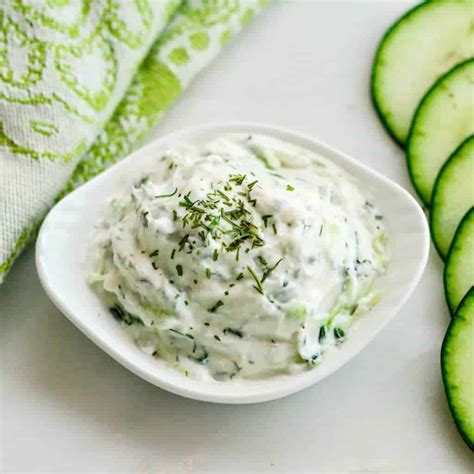 Easy Homemade Tzatziki Sauce - JoyFoodSunshine