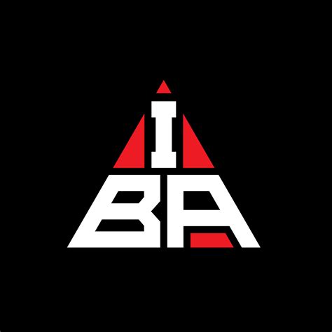 IBA triangle letter logo design with triangle shape. IBA triangle logo ...