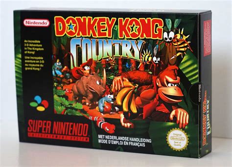 Donkey Kong Country Super Nintendo SNES Box | Etsy